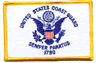 2"x3.5" Coast Guard Flag Rectangle Patch