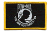 2"x3.5" POW-MIA Flag Rectangle Patch