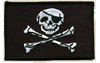 2"x3.5" Jolly Roger Rectangle Patch