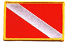 2"x3.5" Diver/Scuba Rectangle Patch
