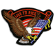 2"x3.5" Live To Ride Rectangle Patch