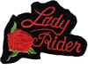 2"x3.5" Lady Biker Rectangle Patch