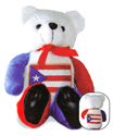 8" Puerto Rico Honor Bear