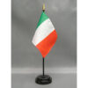 4 in. X 6 in. Ireland Mounted on a 10 in. Black Staff with Gold Spear tip, Ireland 4 in x 6 in World Stick Flag