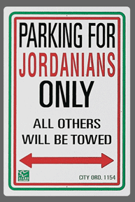 Jordanian Parking Sign