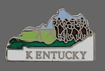 Kentucky Shape Lapel Pin