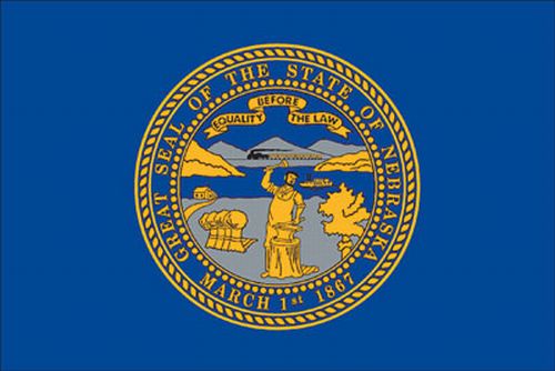 Nebraska 3’x5′ Ply-2 Flag