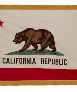 California 3'X5' Indoor/Parade Flags with Pole Hem