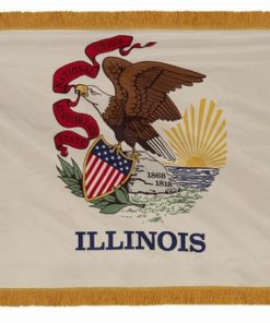 3'x5' Applique Nylon Indoor Illinois Flag