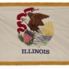 4'x6' Applique Nylon Indoor Illinois Flag
