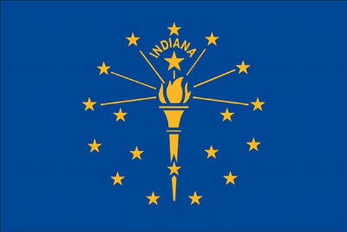 Indiana 8'x12' Applique Nylon Flag