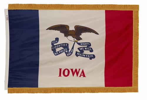 4'x6' Applique Nylon Indoor Iowa Flag