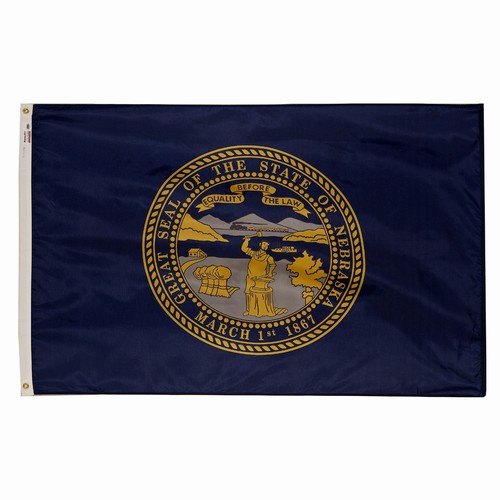 Nebraska 6'x10' Nylon Flag