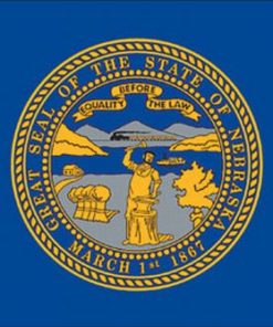 Nebraska 12'x18' Sewn Nylon Flag