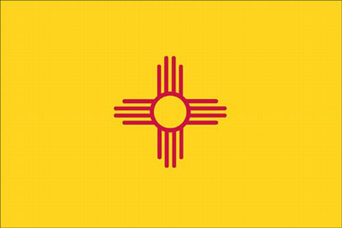 New Mexico 8'x12' Applique Nylon Flag