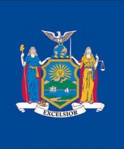 New York 8'x12' Applique Nylon Flag