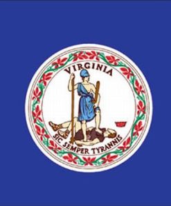 Virginia 8'x12' Applique Nylon Flag