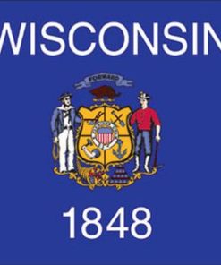 Wisconsin 8'x12' Applique Nylon Flag