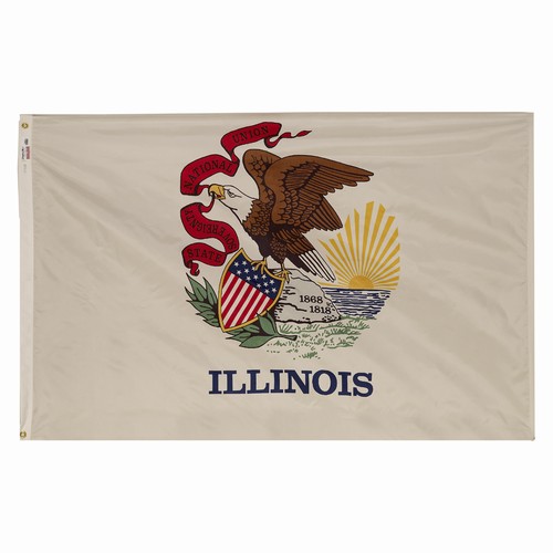 Illinois 3'x5' Printed Flag