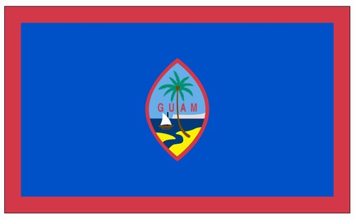 4'x6' Applique Nylon Guam Flag