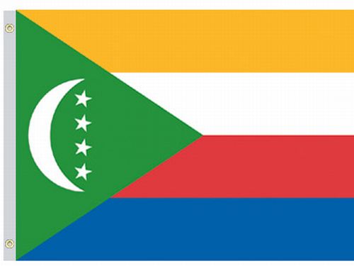 Comoros 2'x3' Nylon Flag