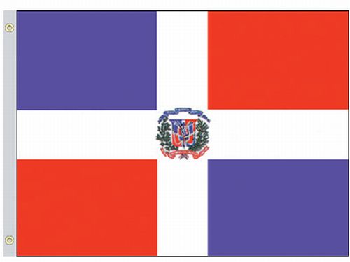 Dominican Republic Civil 5'x8' Nylon Flag