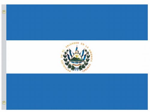 El Salvador Govt 4'x6' Nylon Flag