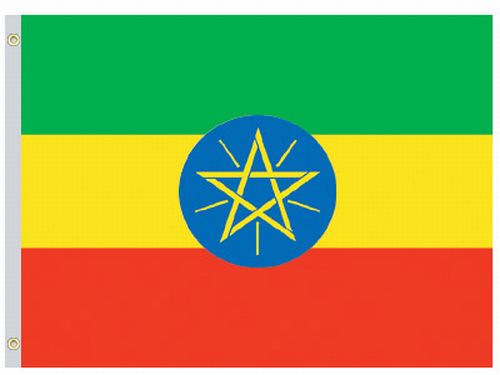 Ethiopia 3'x5' Nylon Flag
