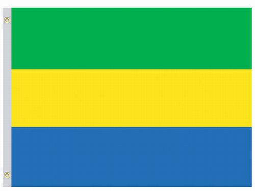 Gabon 4'x6' Nylon Flag