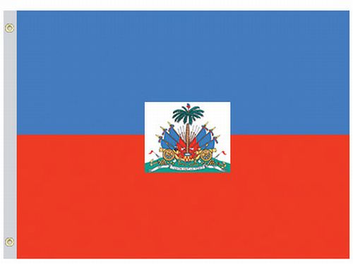 Haiti Govt 3'x5' Nylon Flag