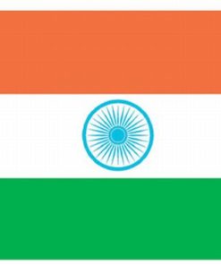 India 5'x8' Nylon Flag