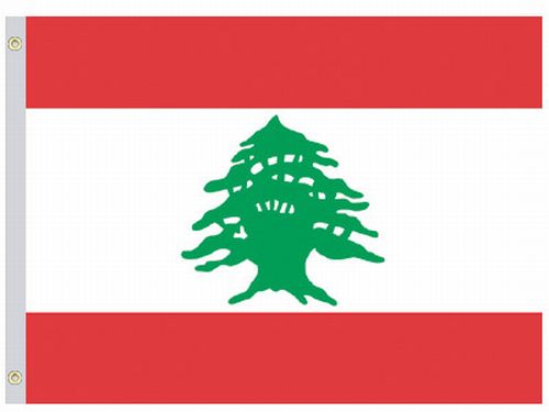 Lebanon 4'x6' Nylon Flag