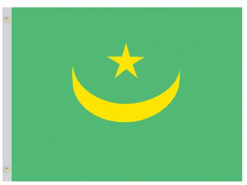 Mauritania 3'x5' Nylon Flag