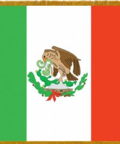 Mexico 3'x5' Nylon Fringed Flag