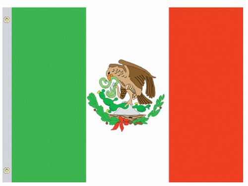 Mexico 5'x8' Nylon Flag