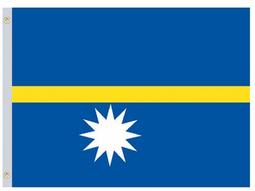 Nauru 5'x8' Nylon Flag