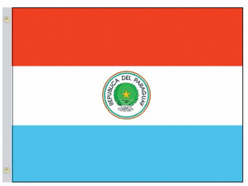 Paraguay 5'x8' Nylon Flag