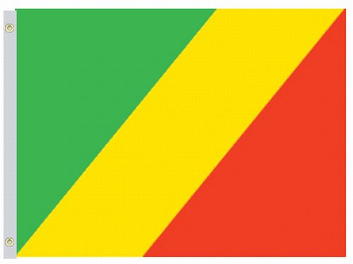 3'x5' Republic Of The Congo Nylon Flags for Sale 100% American Made, 3 x 5' Nylon Republic Of The Congo Flag, Congo 3'x5' Nylon Flag