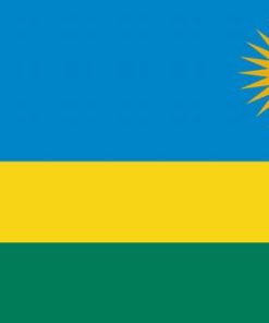 Rwanda 2'x3' Nylon Flag