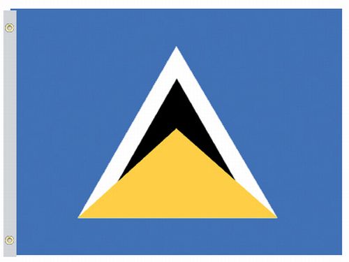 Saint Lucia 2'x3' Nylon Flag