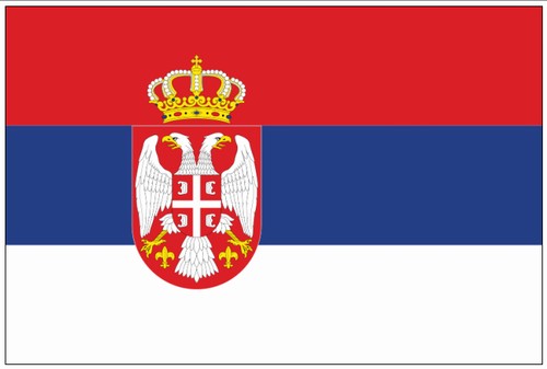 Serbia 2'x3' Nylon Flag