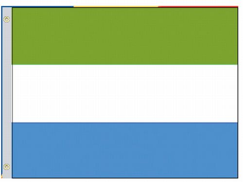 Sierra Leone 5'x8' Nylon Flag