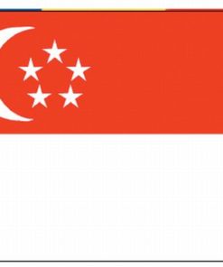 Singapore 3'x5' Nylon Flag