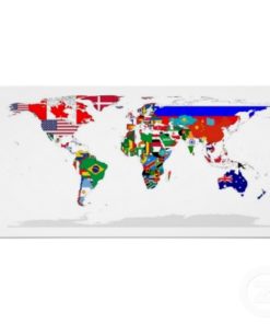 United Nations 2ft x 3ft Flag Set, 2'x3' Nylon U.N. Member Flag Set, 194 Flag United Nations Member Set