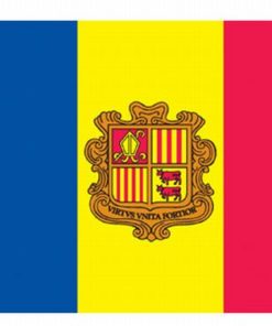 Andorra 4"x6" Stick Flag