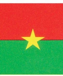 Burkina Faso 4"x6" Stick Flag