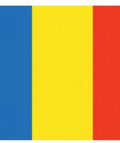 Chad 4"x6" Stick Flag