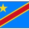 Dem Rep Congo 4"x6" Stick Flag
