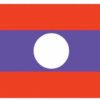 Laos 4"x6" Stick Flag