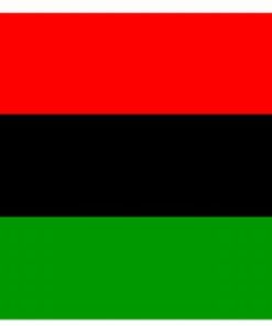 Afro American 4"x6" Stick Flag